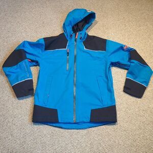 Helly Hansen Chelsea Shell Jacket Mens Large Blue Water Windproof Workwear